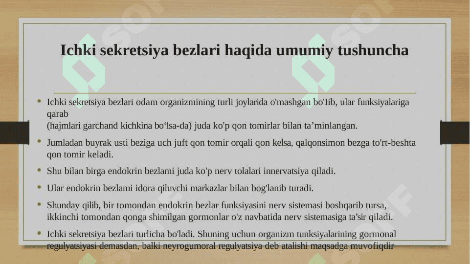 Ichki sekretsiya bezlari va ularning gormonlari 4