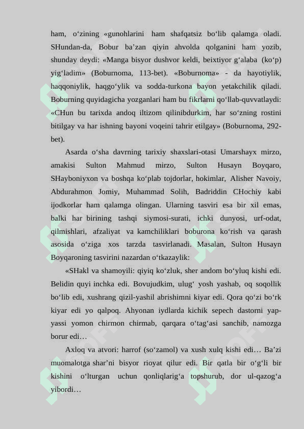 “Boburnoma”- qomusiy asar. 4