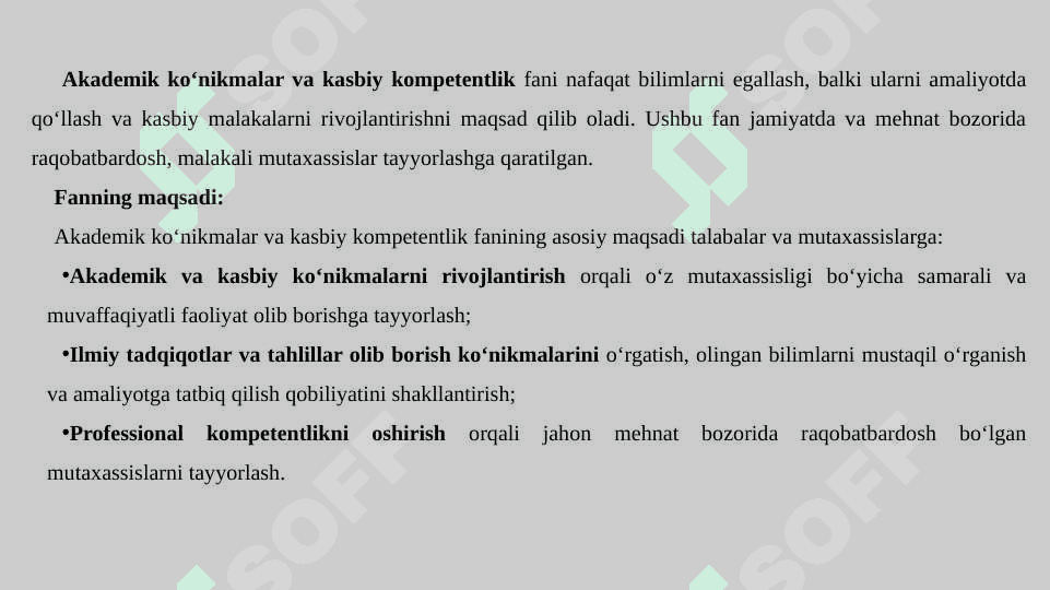Akademik ko‘nikmalar va kasbiy kompetentlik (AKKK) faniga kirish. 3