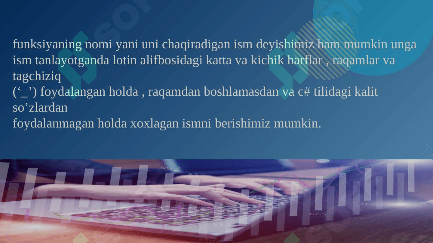 Standart funksiyalari c# dasturlash tilida 4