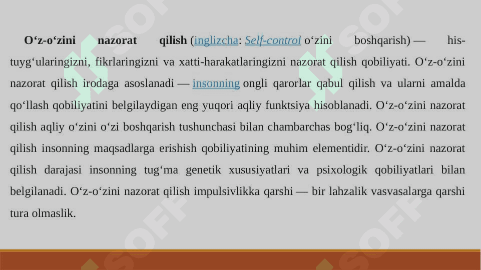 O‘z-o‘zini boshqarish va samaradorlik uchun javobgarlik 3