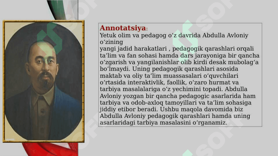 Abdulla Avloniy odob axloq hususida 3