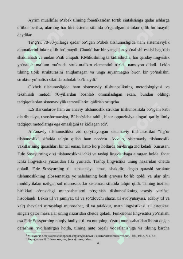 TILSHUNOSLIKDA ASOSIY PARDIGMALAR 4