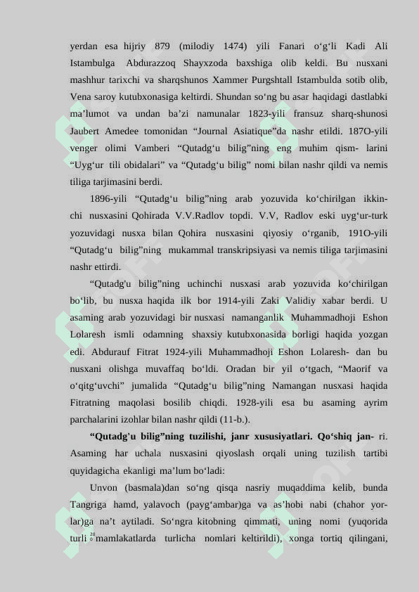 Yusuf Xos Hojibning “Qutadg‘u bilig” asari 5