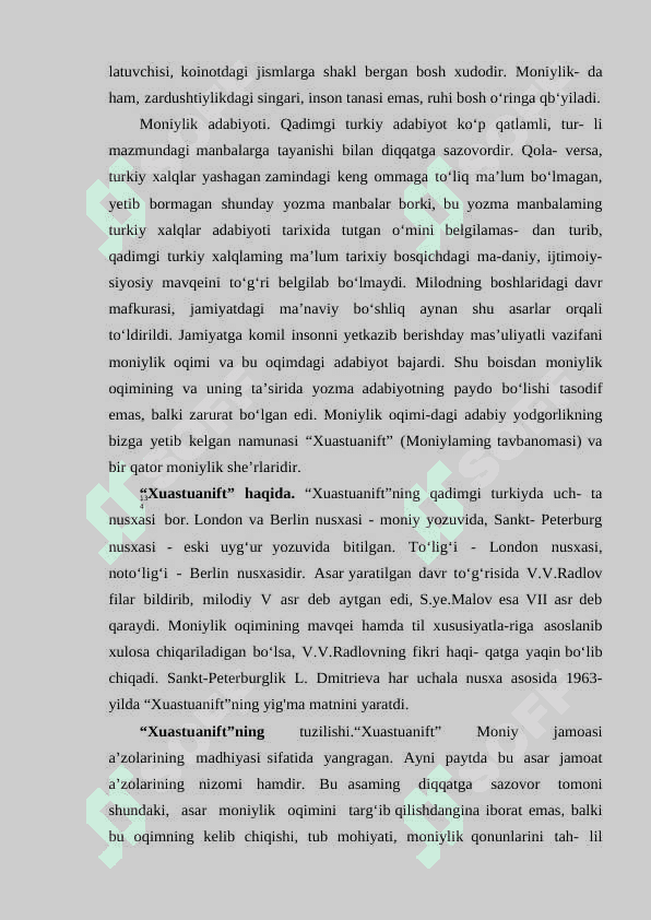 MONIYLIK OQIMIDAGI QADIMGI TURKIY ADABIYOT 6