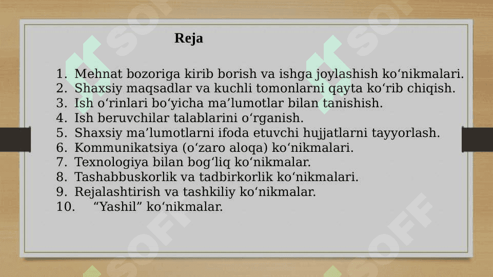 Ishga joylashish ko‘nikmalari 2