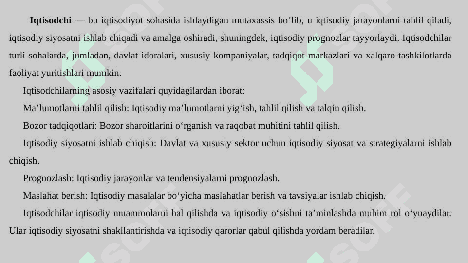 Iqtisodchi mutaxassisning kasbiy ko‘nikmalari 3