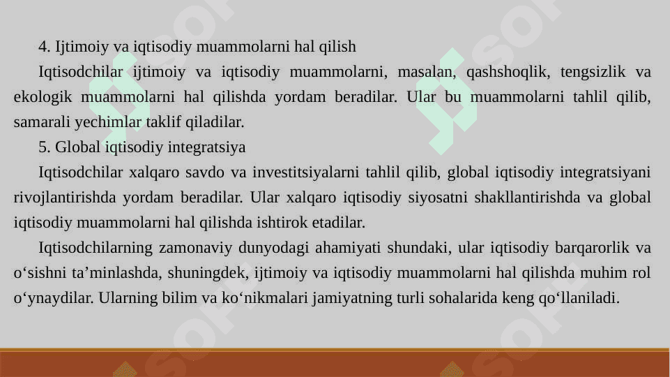 Iqtisodchi mutaxassisning kasbiy ko‘nikmalari 6
