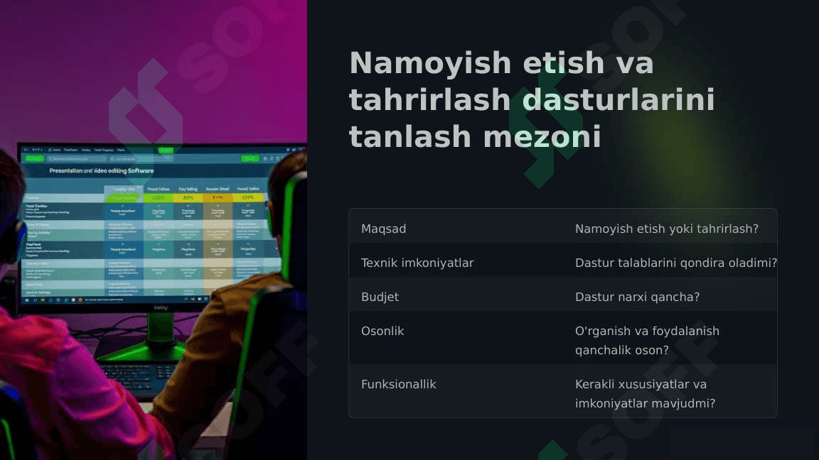 Namoyish etish va tahrirlash dasturlari 8
