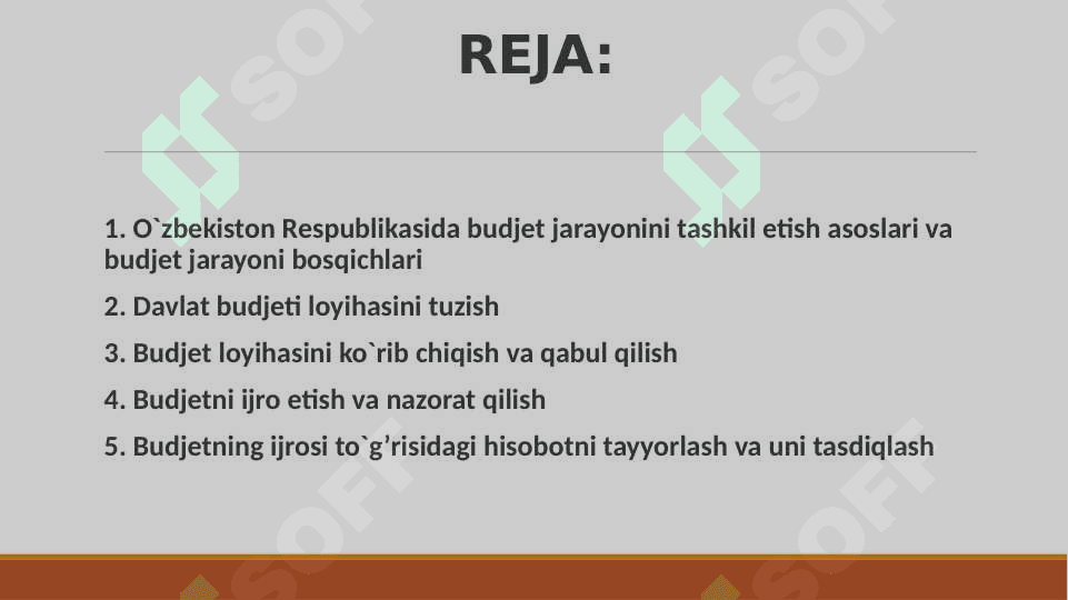 BUDJET JARAYONI 2