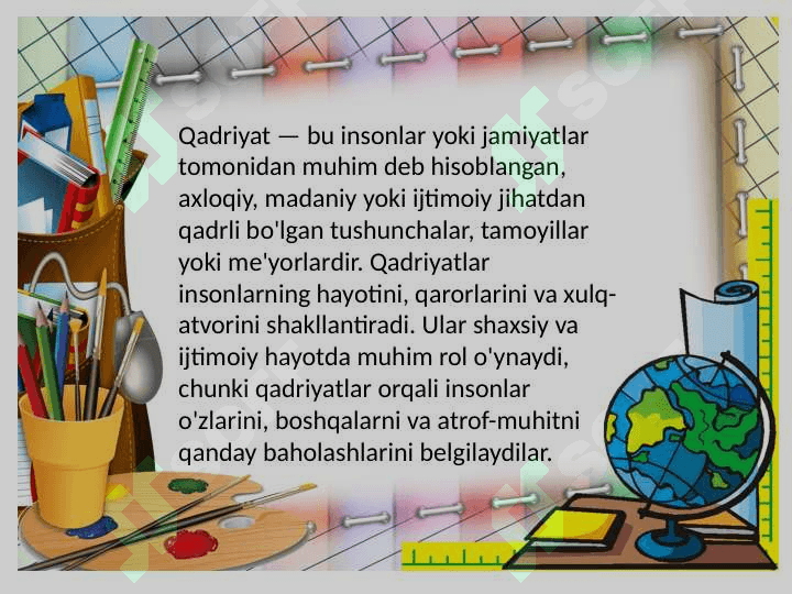 O’quvchi yoshlarda qadriyatga yo’nalganlikni tarkib toptirish 2