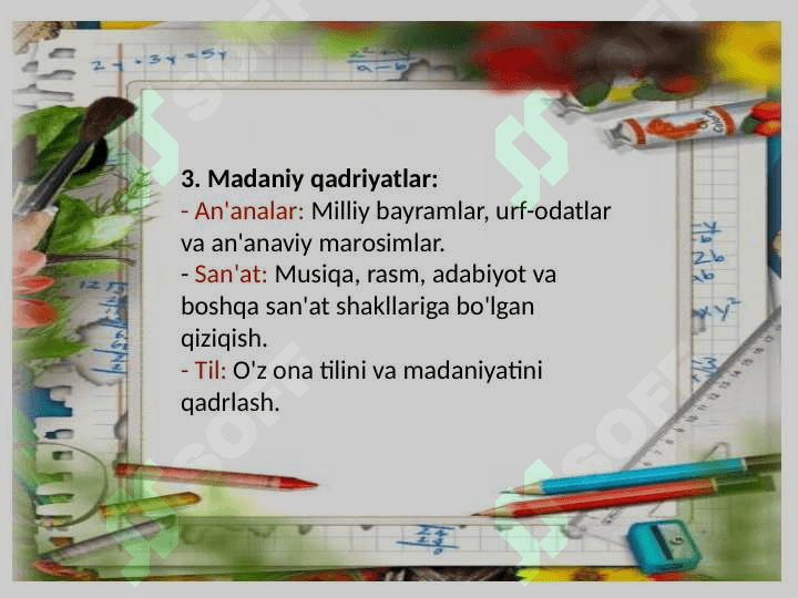 O’quvchi yoshlarda qadriyatga yo’nalganlikni tarkib toptirish 8
