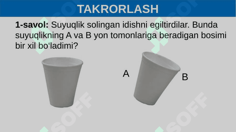 Atmosfera bosimi Torrichelli tajribasi 6-sinf fizika 2