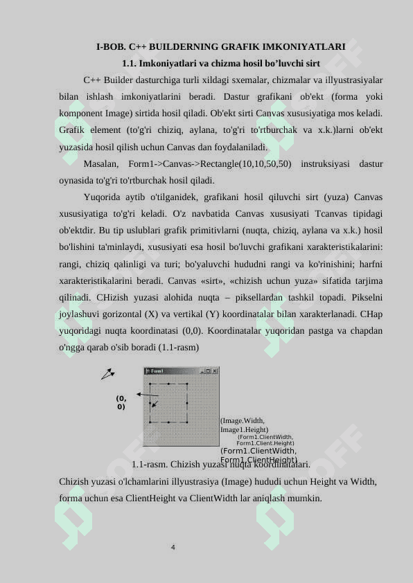 C++ Builder da grafik imkoniyatlari 4