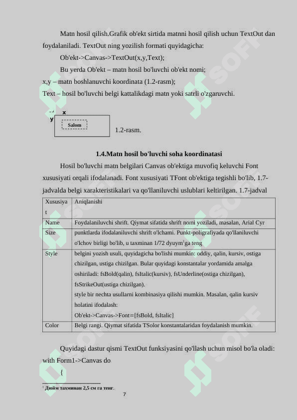C++ Builder da grafik imkoniyatlari 7