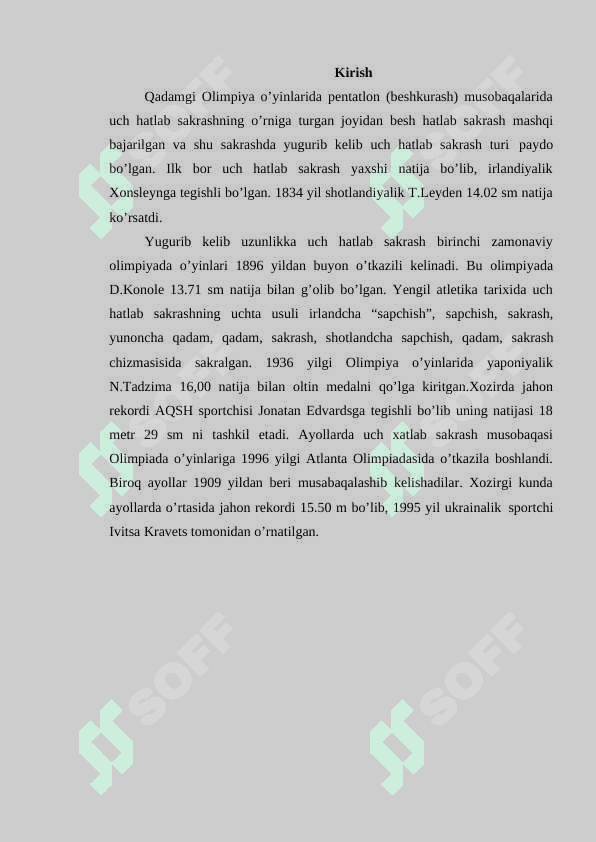Uch hatlab sakrash texnikasi asoslari 2