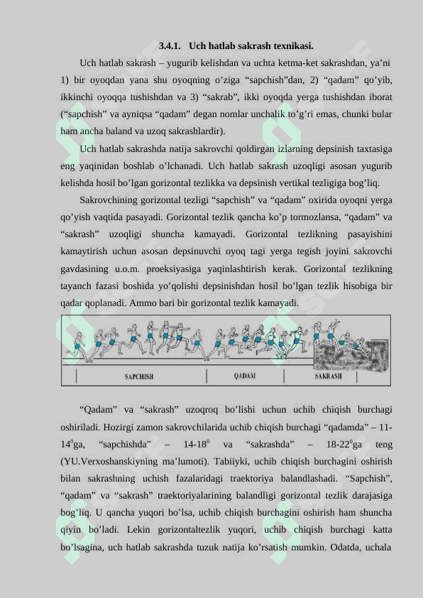 Uch hatlab sakrash texnikasi asoslari 3