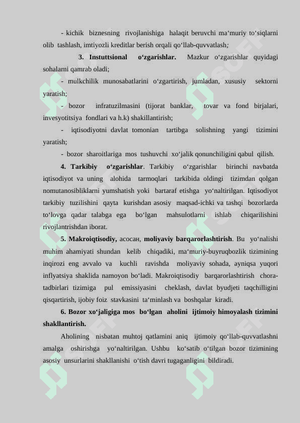 Bozor iqtisodiyotiga o‘tish  davri va uning  O‘zbekistondagi xususiyatlari. 4
