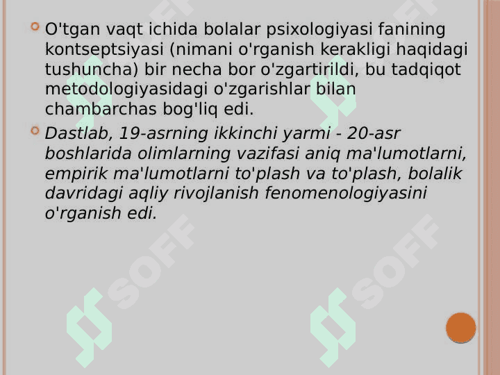 Rivojlanish psixologiyasi fan sifatida 8