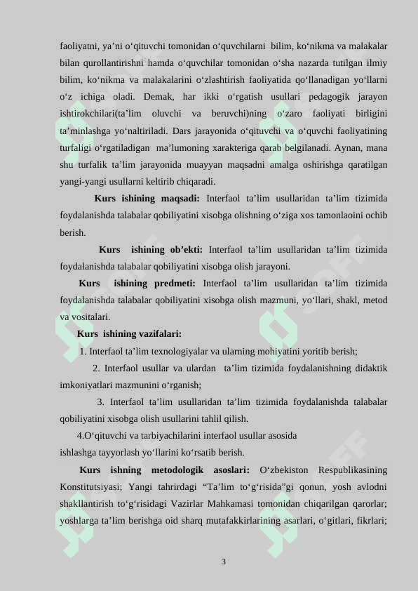 INTERFAOL USULLAR VA ULARDAN  TA’LIM TIZIMIDA FOYDALANISHNING DIDAKTIK IMKONIYATLARI 3