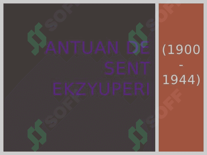 Antuan de sent ekzyuperi 2