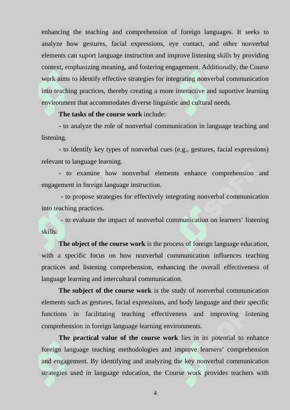 Functions of nonverbal communication in teaching and listening a foreign language 4
