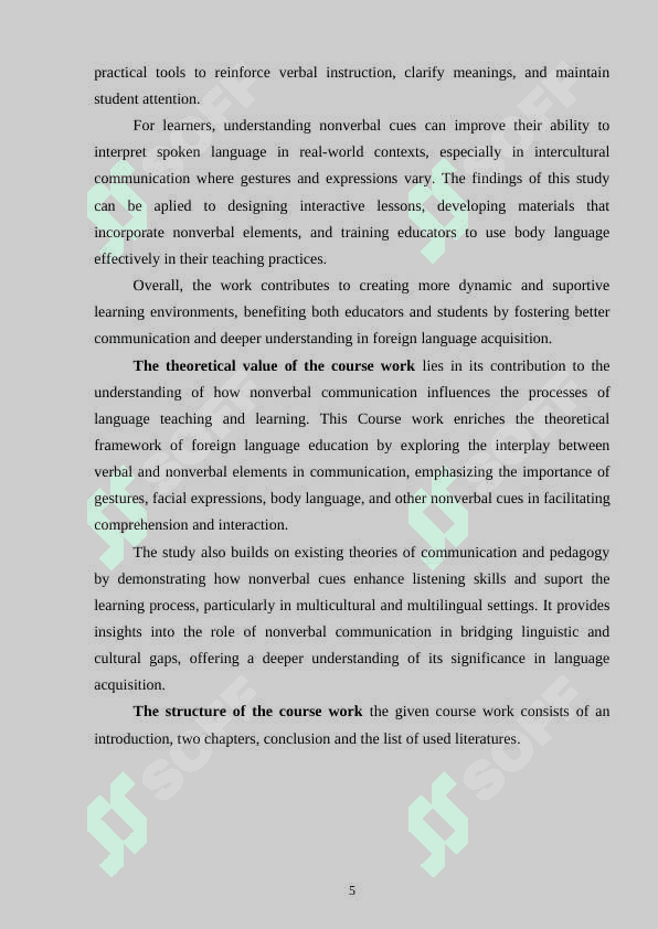 Functions of nonverbal communication in teaching and listening a foreign language 5