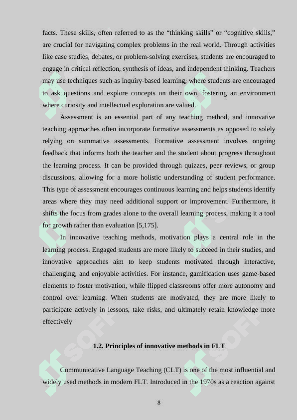 Innovative methods of teaching English language 8