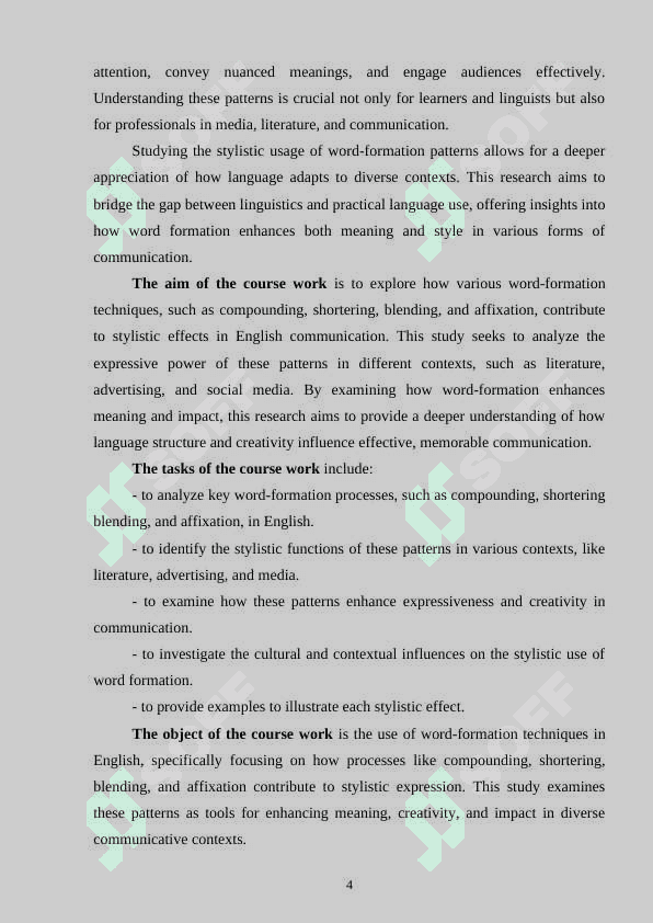 Shortening as a productive type of word-formation 4