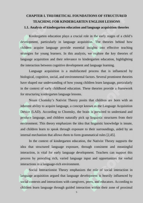 Teaching with structures for kindergarten English lessons 5