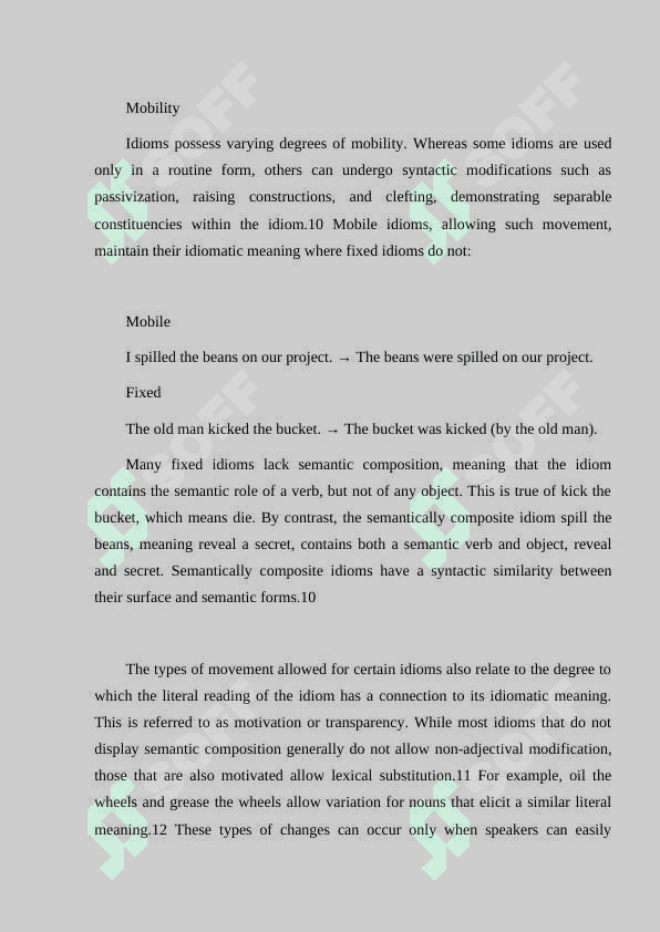 Stylistic usage of idioms 4