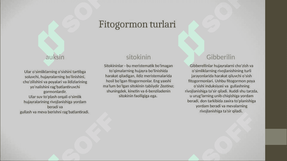 Fitogormonlar-fizilogik faol moddalar 3