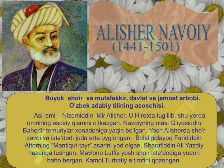 Alisher  Navoiy hayoti va  ijodi 2