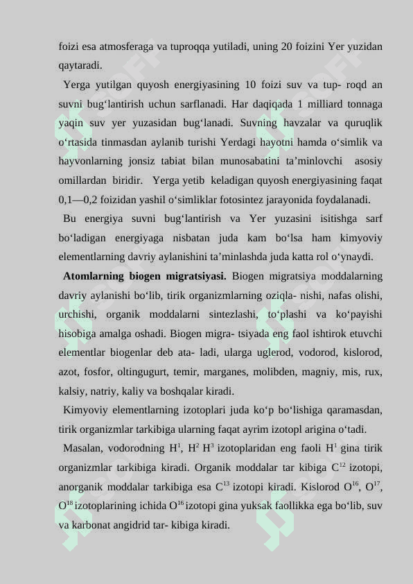 Biosfera modda va energiya aylanishi 4
