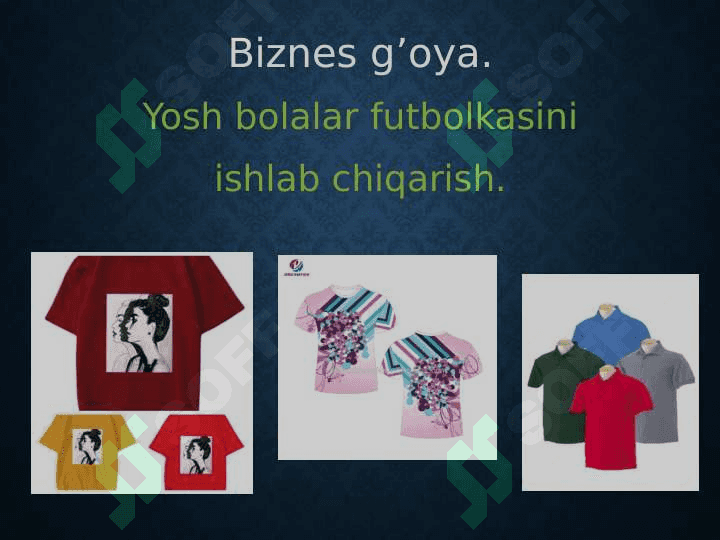 Tikuv sexi loyihasini amalga oshirish va missiyani belgilash 2