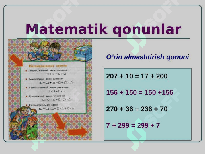 MATEMATIK QONUNIYATLAR TOPISHGA DOIR MASALALAR 2