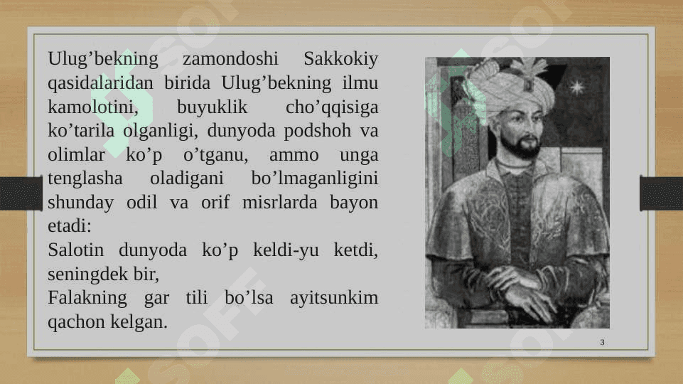 Ulug’bekning pedagogik g’oyalari va ma’rifatparvarlik g’oyalari 3
