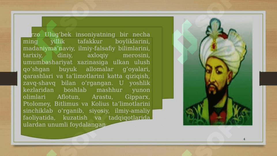 Ulug’bekning pedagogik g’oyalari va ma’rifatparvarlik g’oyalari 4