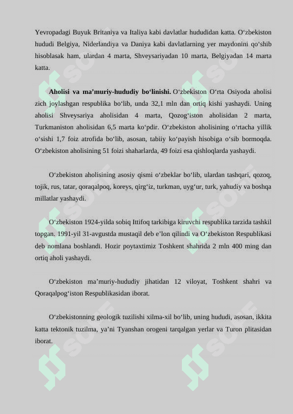 O'ZBEKISTON RESPUBLIKASI EKOLOGIK XARITASI BILAN ISHLASHh 2