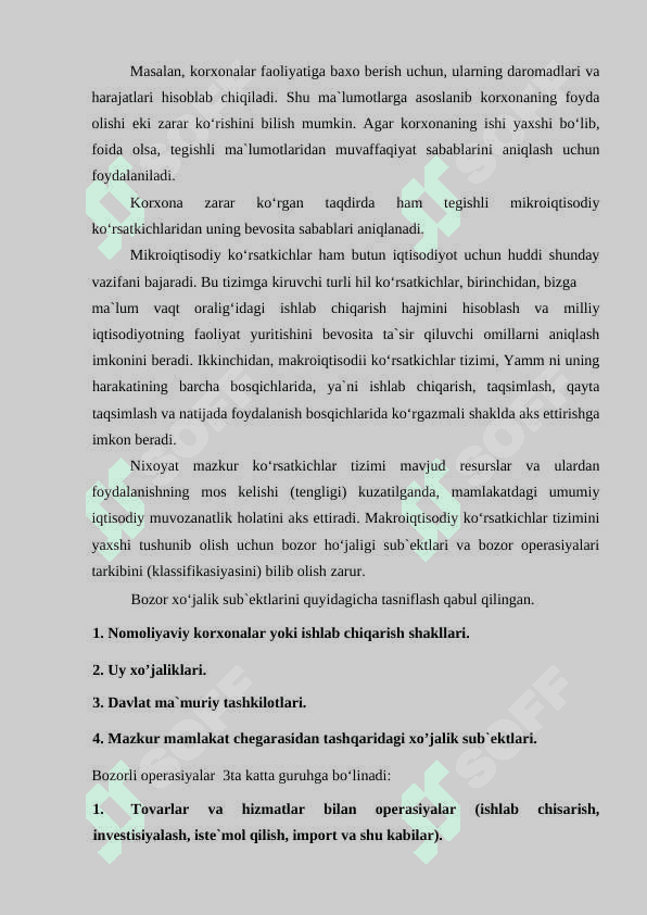 Mustaqillik yillarida O’zbekiston rivojlanishining makroiqtisodiy ko’rsatkichlari tahlili 4