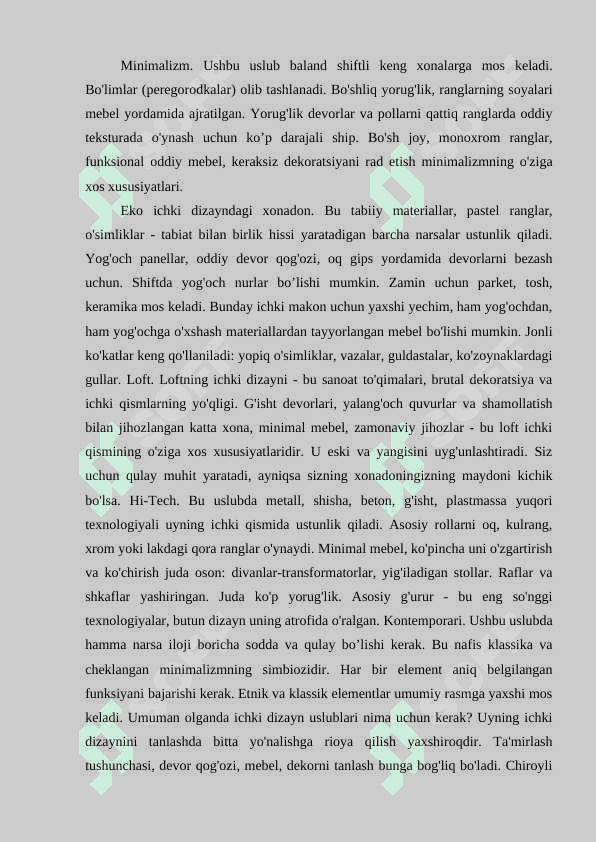 Xonadon va ofislar interyeri 5