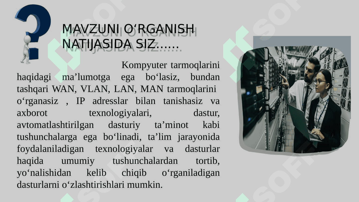 Fanga kirish. Tarmoqlar va tarmoqlarga kirish 3