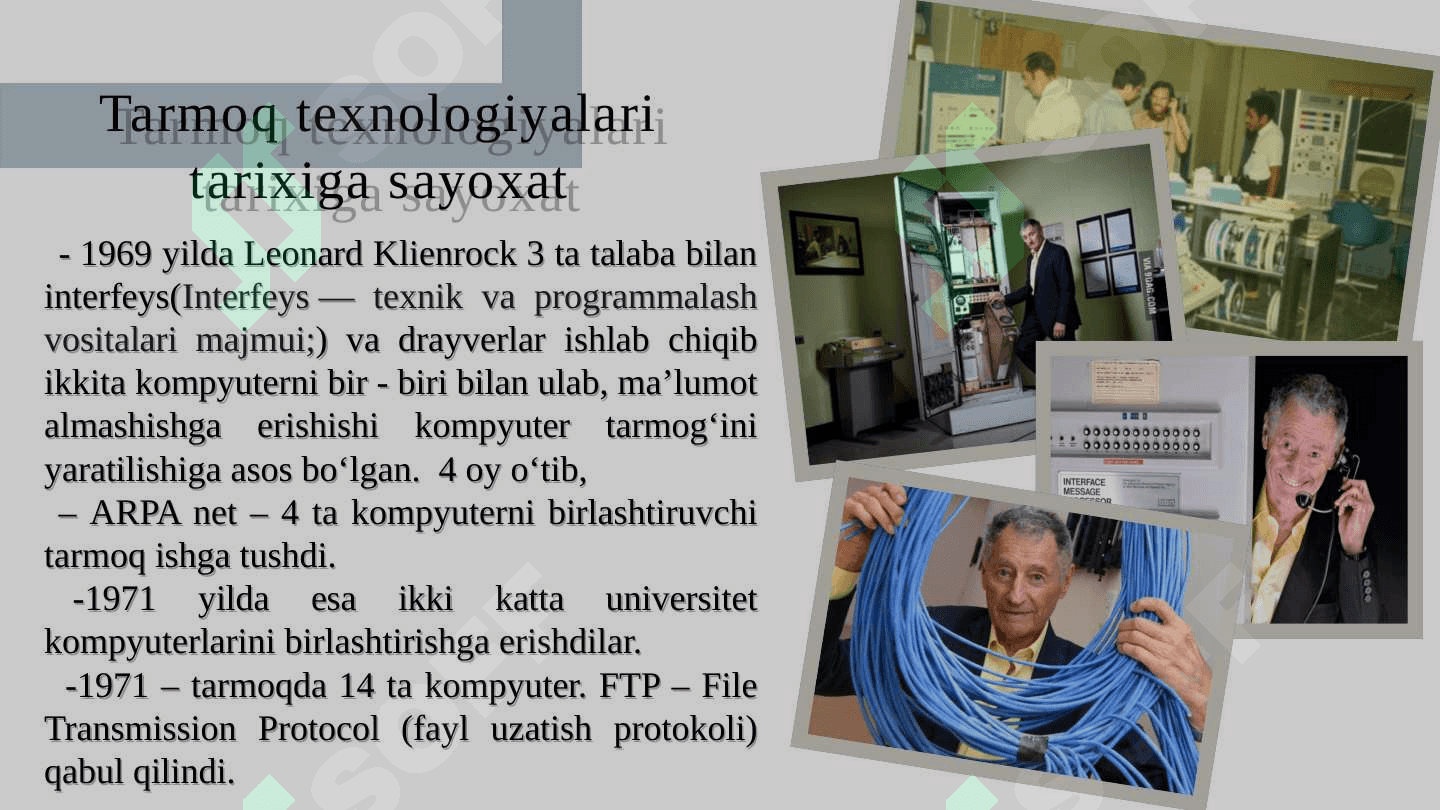 Fanga kirish. Tarmoqlar va tarmoqlarga kirish 4