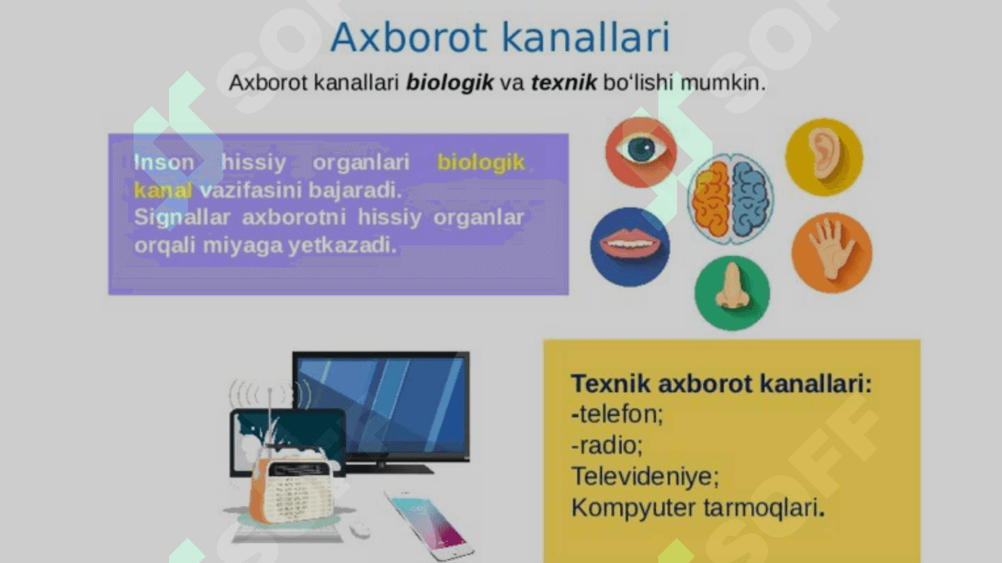 Fanga kirish. Tarmoqlar va tarmoqlarga kirish 8