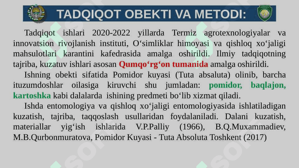 BITIRUV MALAKAVIY ISHI TAQDIMOTI. Pomidor kuyasi 5