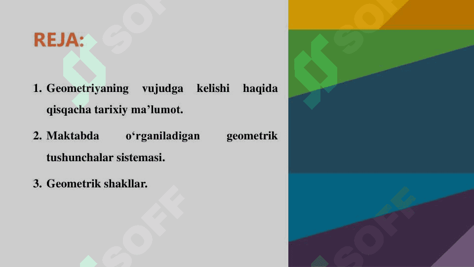 Geometriya fani tarixi va tarkibi haqida 2