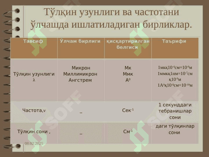 Fotometrik va Spektrafotometrik analiz metodlari. . Фотометрик ва Спектрафотометрик анализ методлари 7