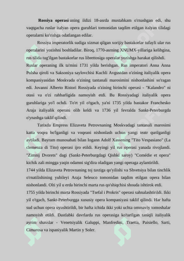 Mashhur rus opera xonandalari. 2