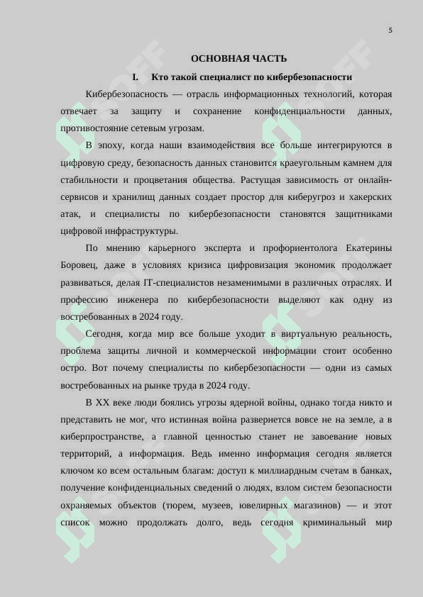 Категории специалистов в области кибербезопасности. 5