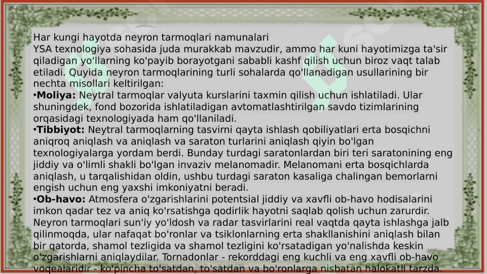 NEYRONNING TARMOQLAR 7